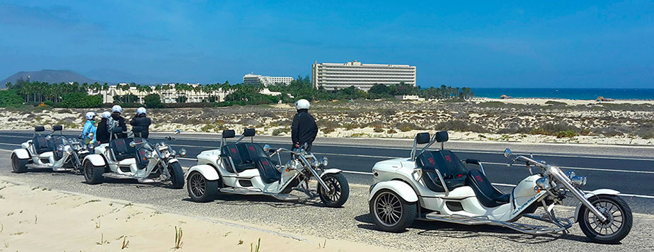 Trike-Tour in den Bergen von Betancuria im Landesinneren von Fuerteventura